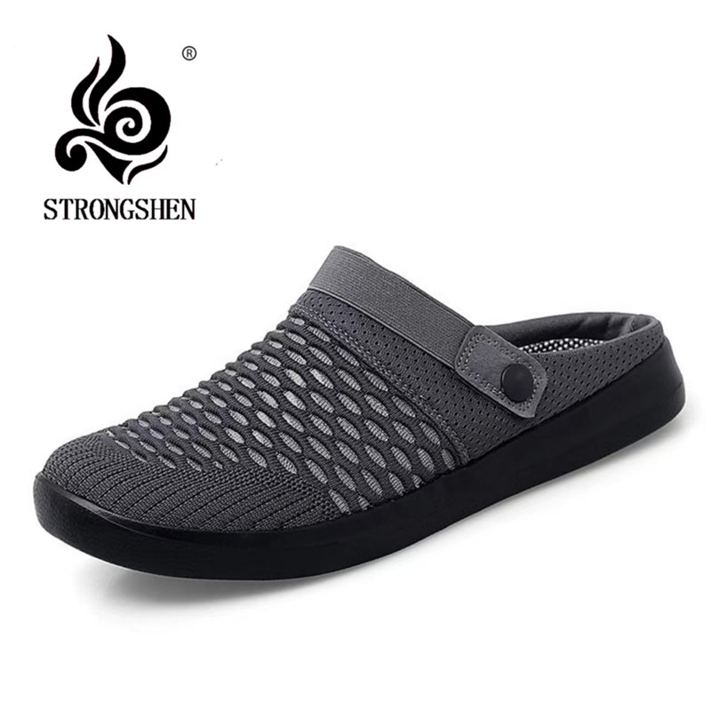 Women'S Shoes Neuropathy - Strongshen-通気性のあるビーチサンダル,パッド入りのビーチサンダル,シンプルなフラットスリッパ,カジュアル