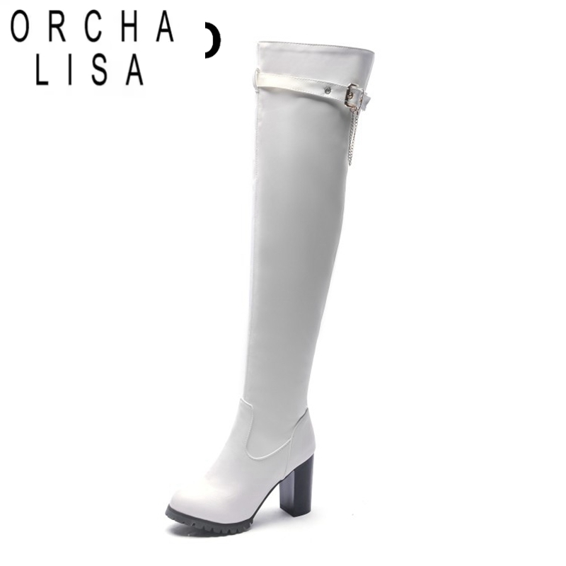 Zip Up Boots Short - ORCHA LISA ビッグサイズ 33-50 レディース サイハイブーツ