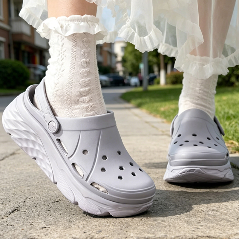 Women Shoes Hong Kong - スケッチャーズ レディース サンダル、通気性のある滑り止めソフトコンフォートサマービーチアウトドアカジュアルシューズ 111127-LAV