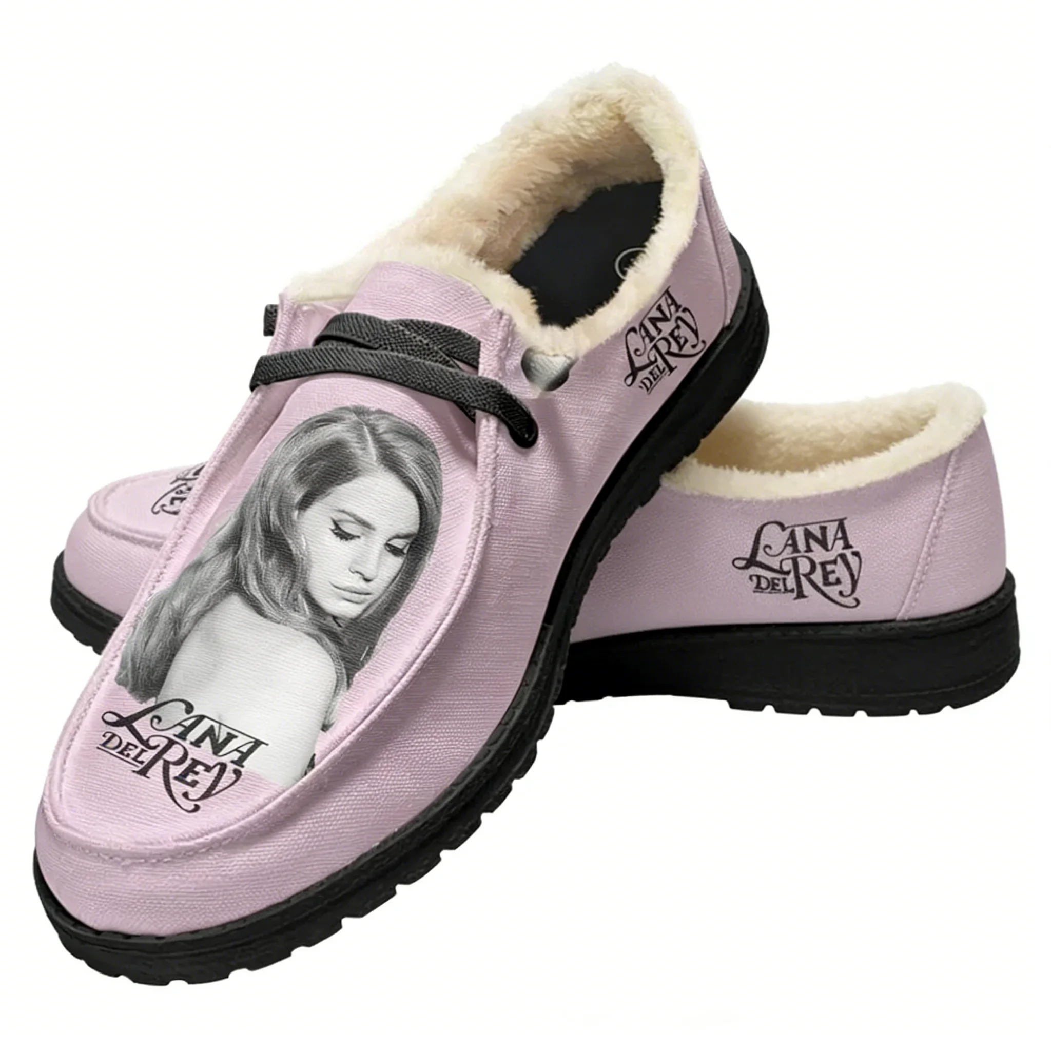 Women'S Shoes Loafers Black - ラナ・デル・レイ シンガー プラッシュローファー メンズ レディース カジュアル