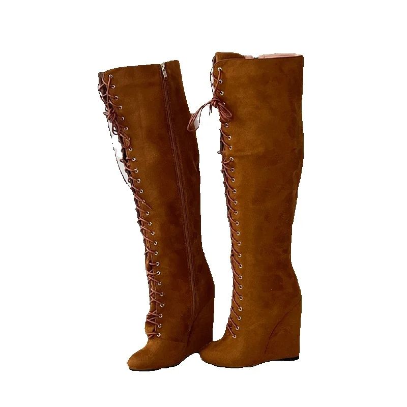 Zip Up Boots Short - アーリオン新作 レディース ウィンター ニーブーツ フェイクスエード サイドジッパー