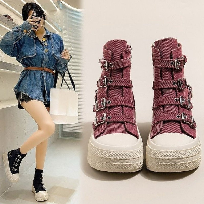 レディースシューズ 2025年春夏新作 カジュアル万能 ハイ - Women'S Shoes Large のレビューと価格