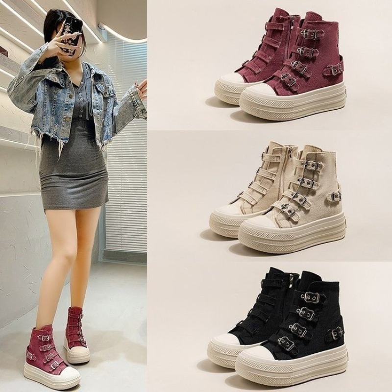 レディースシューズ 2025年春夏新作 カジュアル万能 ハイ - Women'S Shoes Large のレビューと価格