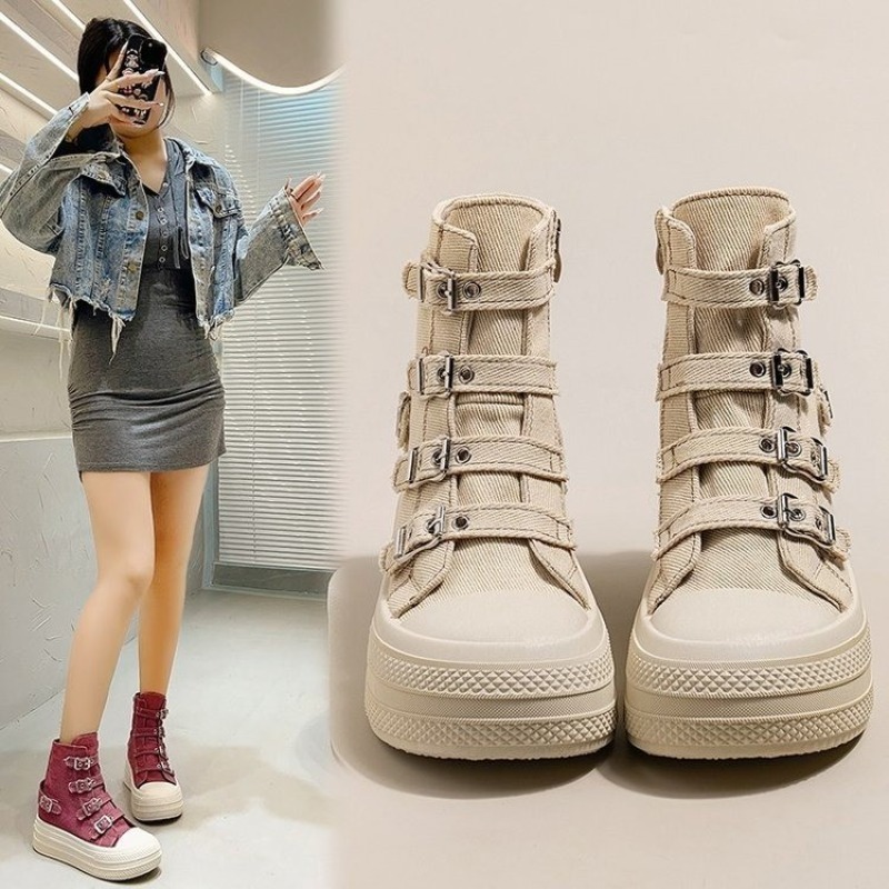 レディースシューズ 2025年春夏新作 カジュアル万能 ハイ - Women'S Shoes Large のレビューと価格