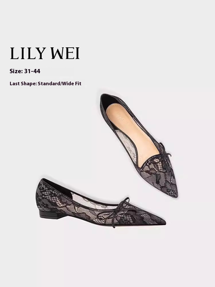 フラットスティレットヒール 春夏新作 ポインテッドトゥ シャ - Pointed Toe Flat のレビューと価格