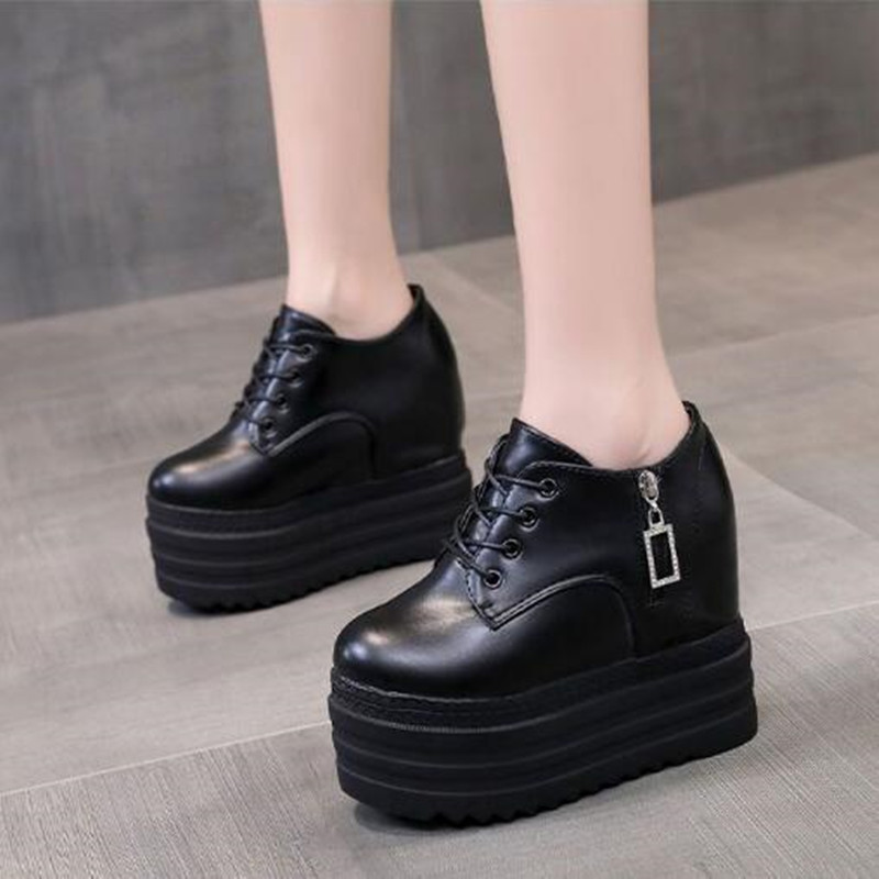 新しい秋の女性の高プラットフォームシューズ身長増加カジュアル - Women'S Shoes In Size 12 のレビューと価格
