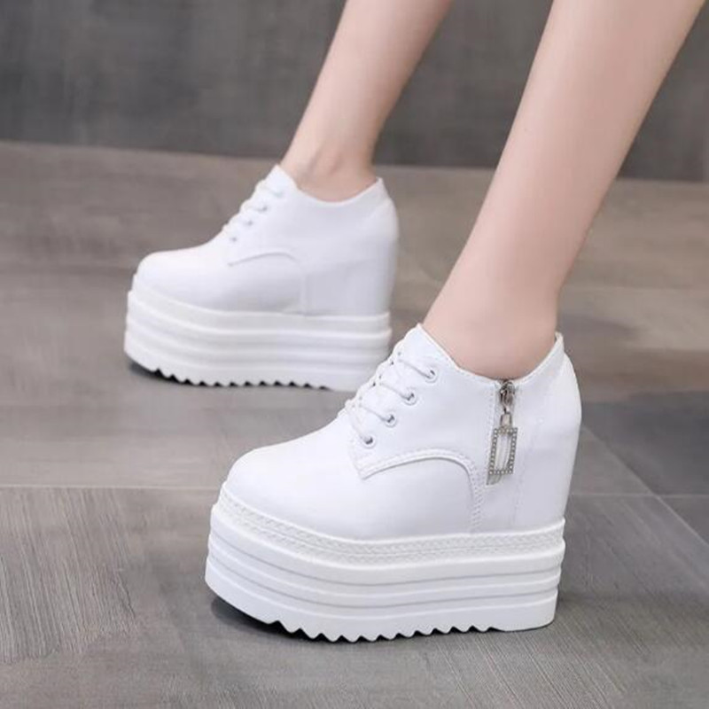 新しい秋の女性の高プラットフォームシューズ身長増加カジュアル - Women'S Shoes In Size 12 のレビューと価格
