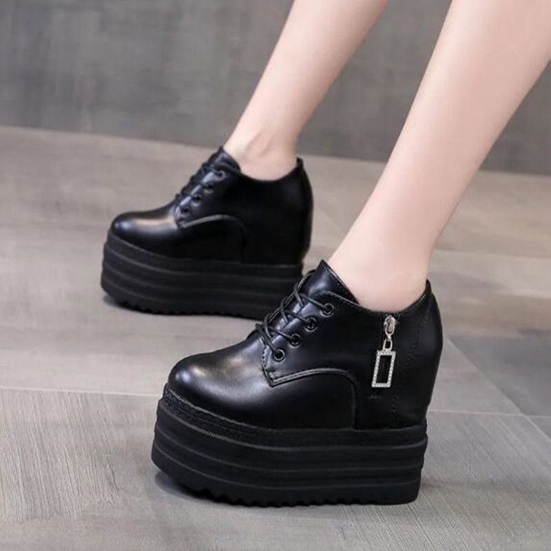 新しい秋の女性の高プラットフォームシューズ身長増加カジュアル - Women'S Shoes In Size 12 のレビューと価格