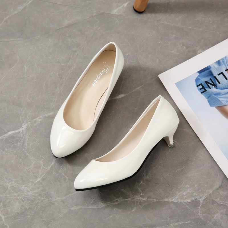大きいサイズ35-42、柔らかい女性用ミドルヒールシングルシ - Women'S Shoes Large のレビューと価格