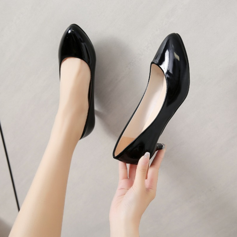 大きいサイズ35-42、柔らかい女性用ミドルヒールシングルシ - Women'S Shoes Large のレビューと価格