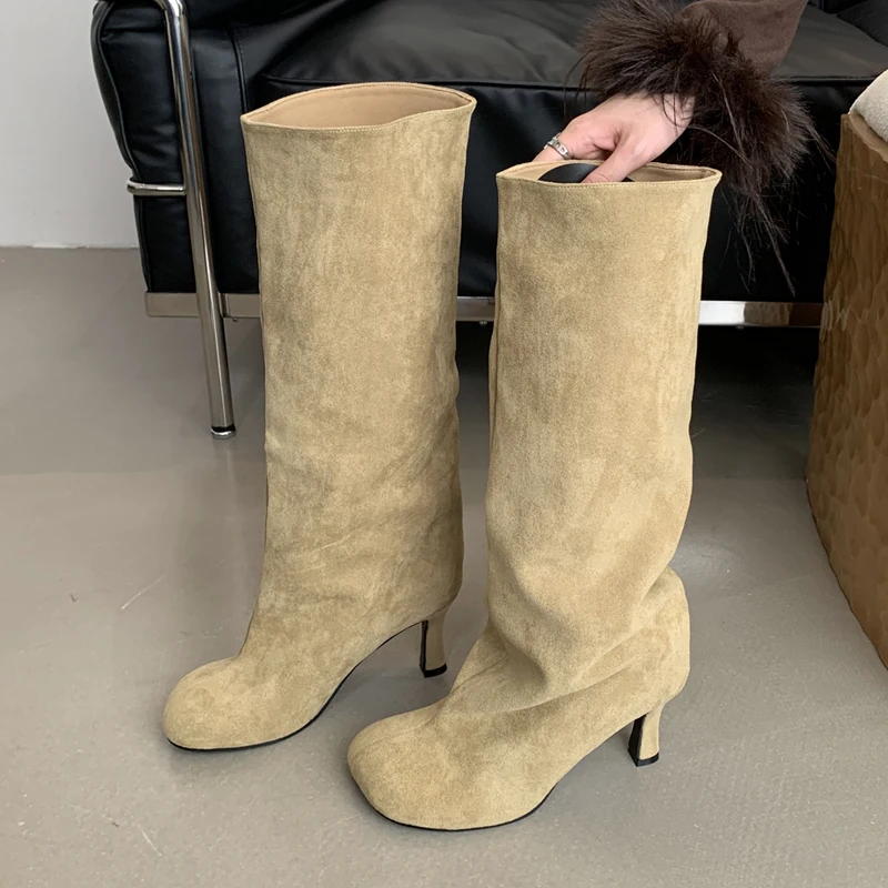 Eilyken 冬のストリートスタイルラウンドトゥニーハイ女 - Women'S Shoes For Fall のレビューと価格