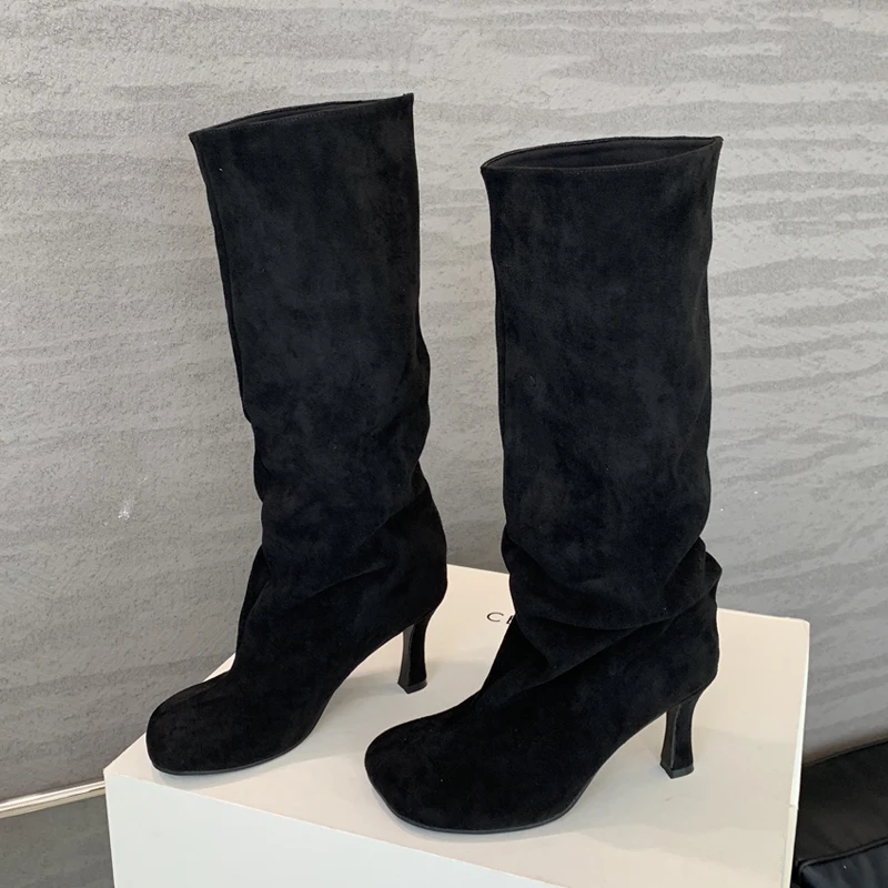 Eilyken 冬のストリートスタイルラウンドトゥニーハイ女 - Women'S Shoes For Fall のレビューと価格