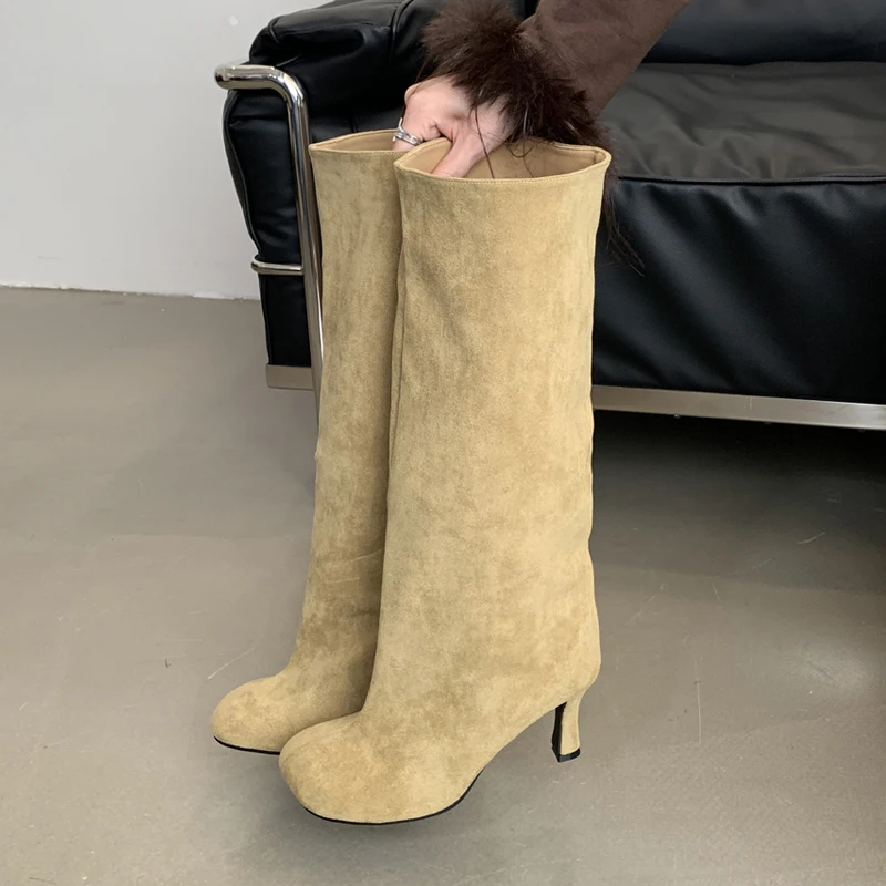 Eilyken 冬のストリートスタイルラウンドトゥニーハイ女 - Women'S Shoes For Fall のレビューと価格