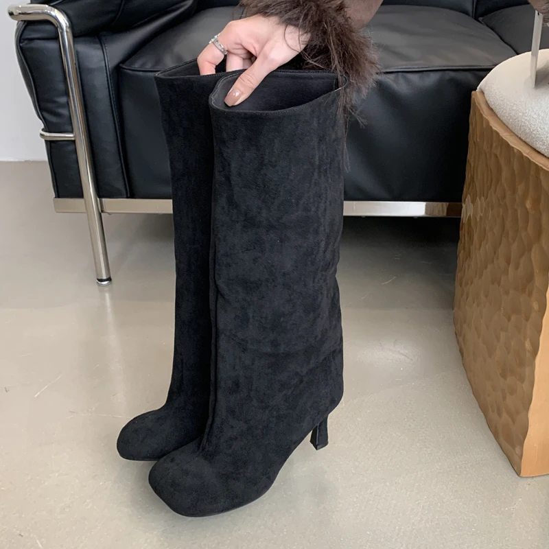 Eilyken 冬のストリートスタイルラウンドトゥニーハイ女 - Women'S Shoes For Fall のレビューと価格