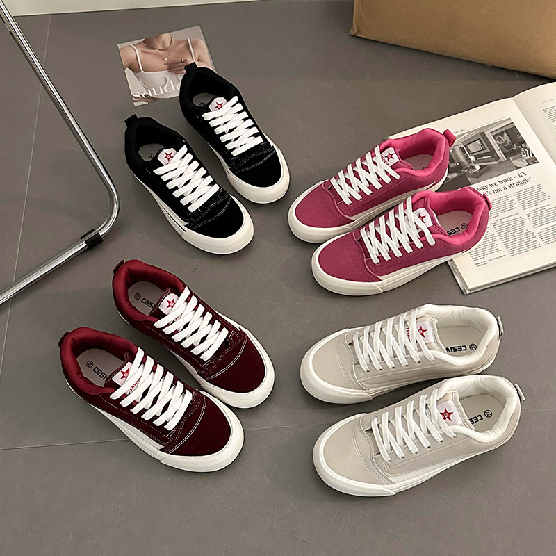 2026冬キャンバレディースシューズ香港スタイルカジュアルボ - Women Shoes Hong Kong のレビューと価格