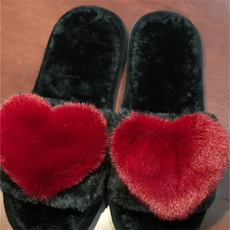 crriflz レディース プラッシュ ハート スリッパ 暖 - Women'S Shoes For Fall のレビューと価格