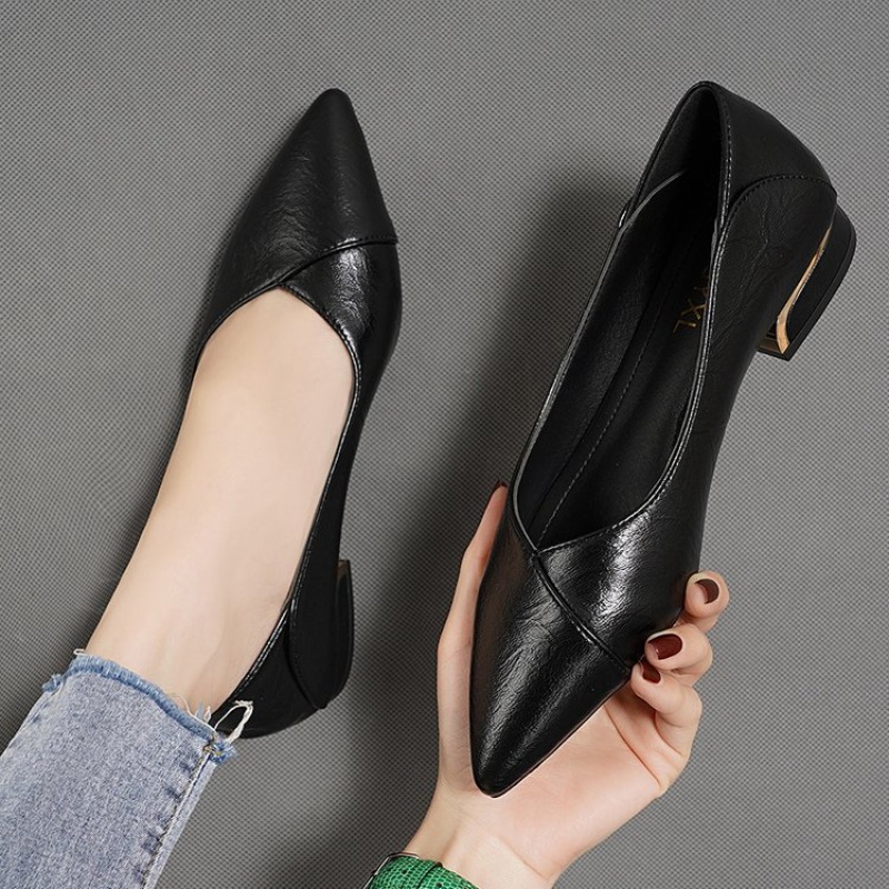 2026年春秋新作 ポインテッドトゥ シングルシューズ レデ - Women'S Shoes Large のレビューと価格