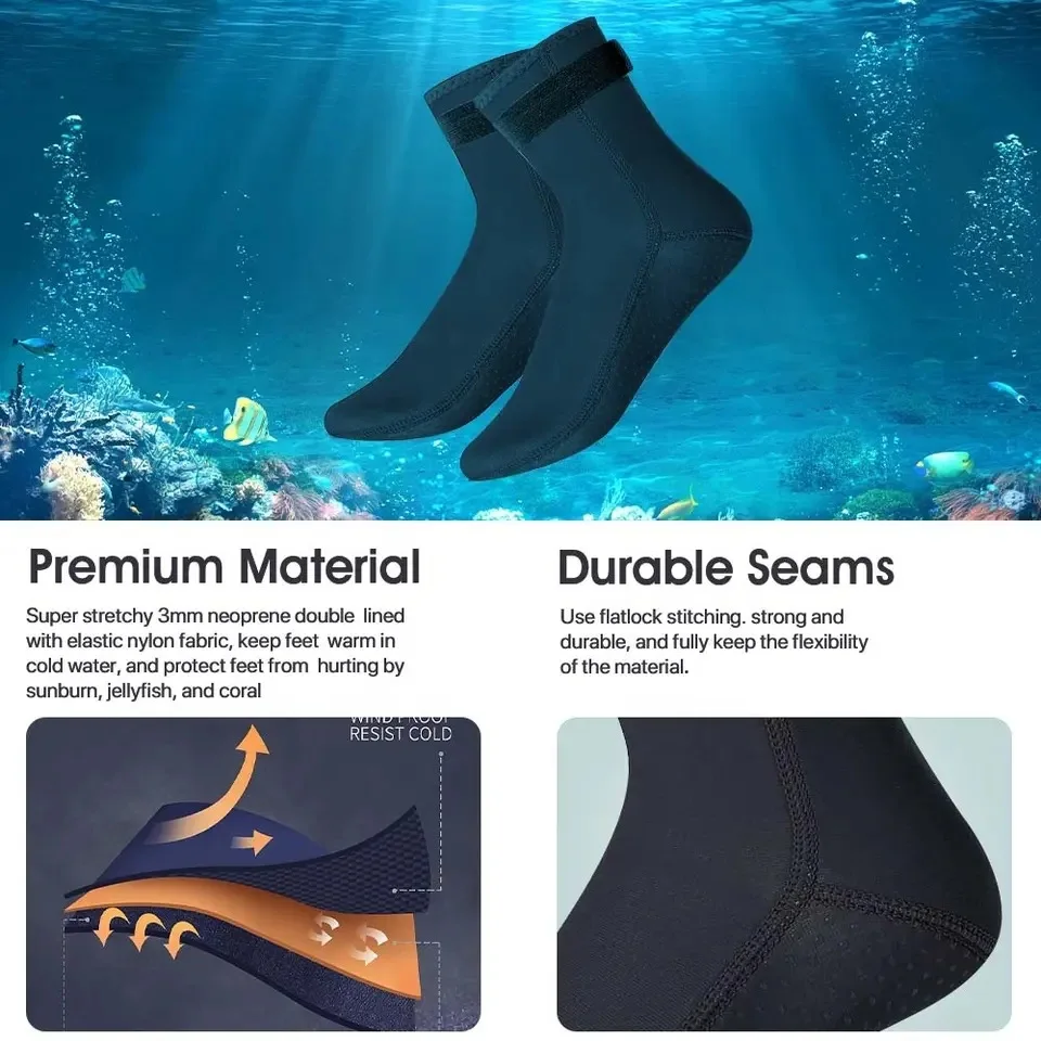 ネオプレンダイビングソックス 3 ミリメートルウェットスーツ - Women'S Shoes Neuropathy のレビューと価格