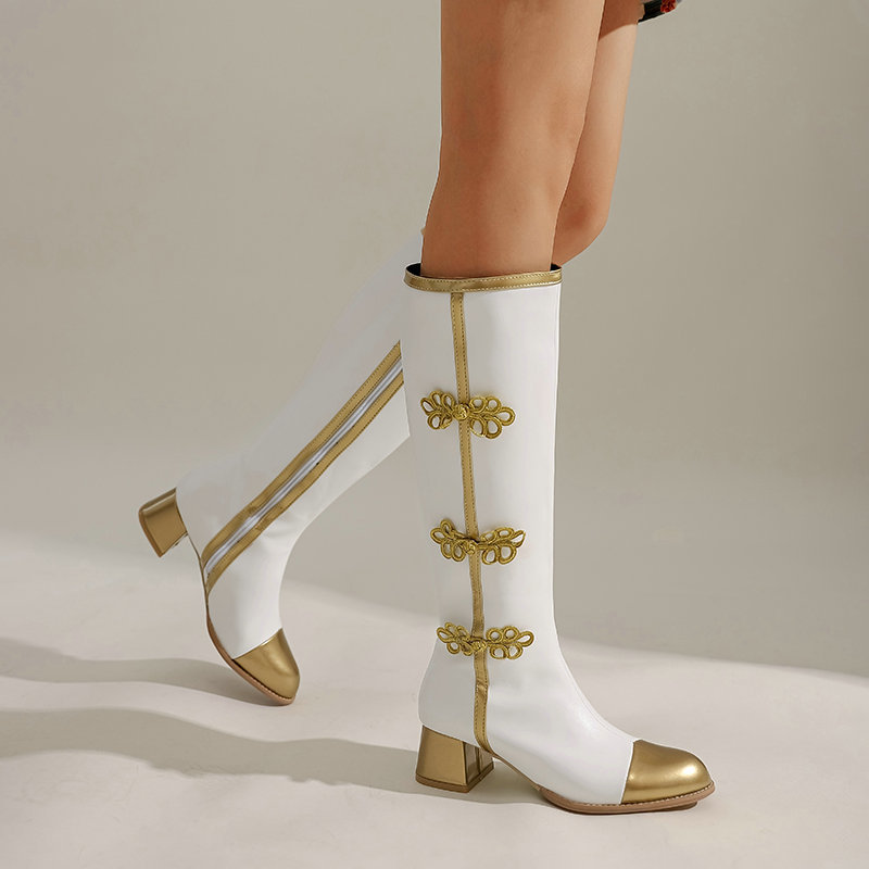 ビッグサイズのファッションニーハイブーツ女性コスプレ靴秋冬女 - Women'S Shoes For Fall のレビューと価格