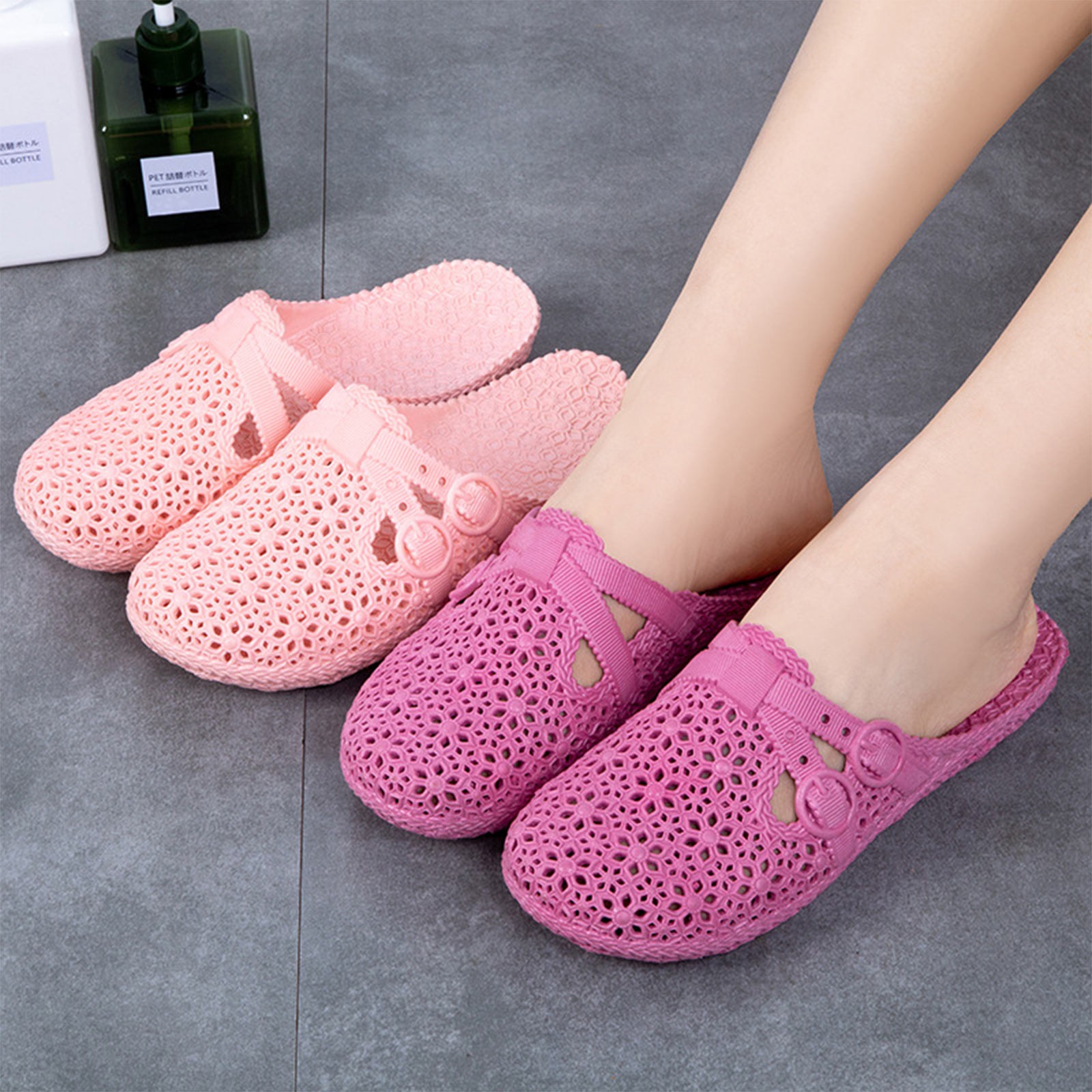 ラップトゥ通気性スリッパ夏の屋外穴あき靴ホームファッションカ - Women'S Shoes Large のレビューと価格