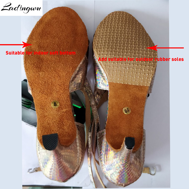 ゴム製アウトソールのためのラテンダンスシューズ社交ダンスシュ - Women'S Shoes Neuropathy のレビューと価格