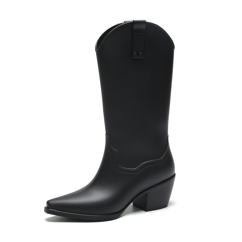 女性用ロングレインブーツ,ハイヒール,ソフトラバー,防水ラバ - Women'S Shoes Neuropathy のレビューと価格