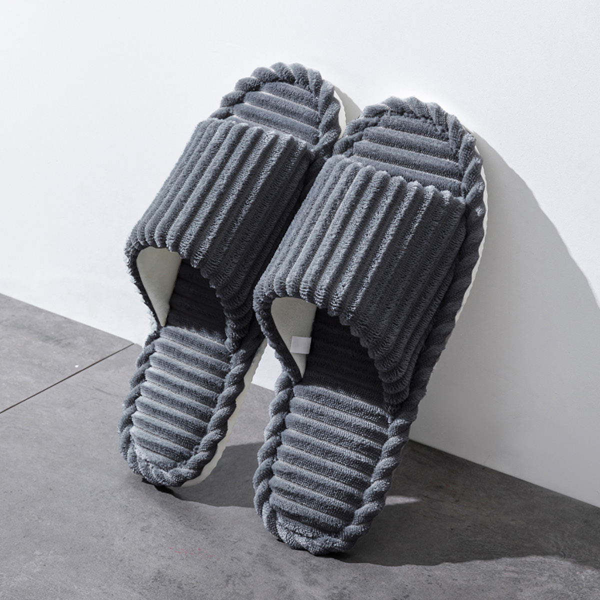女性用オープントゥ通気性ハウススリッパ、滑り止め屋内フラット - Women'S Shoes For Fall のレビューと価格