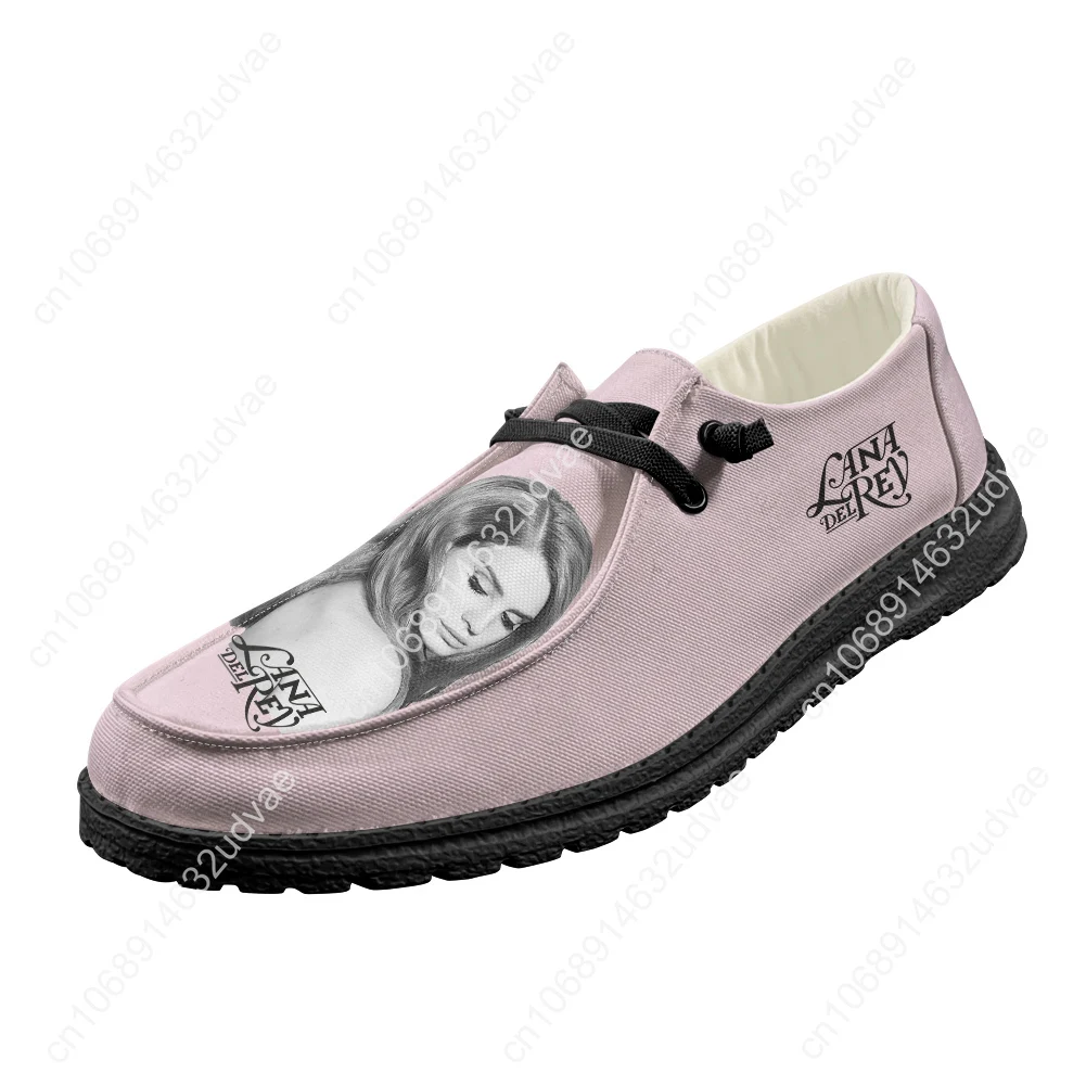 ラナ・デル・レイ歌手ローファー男性女性ユースカジュアルシュー - Women'S Shoes Loafers Black のレビューと価格