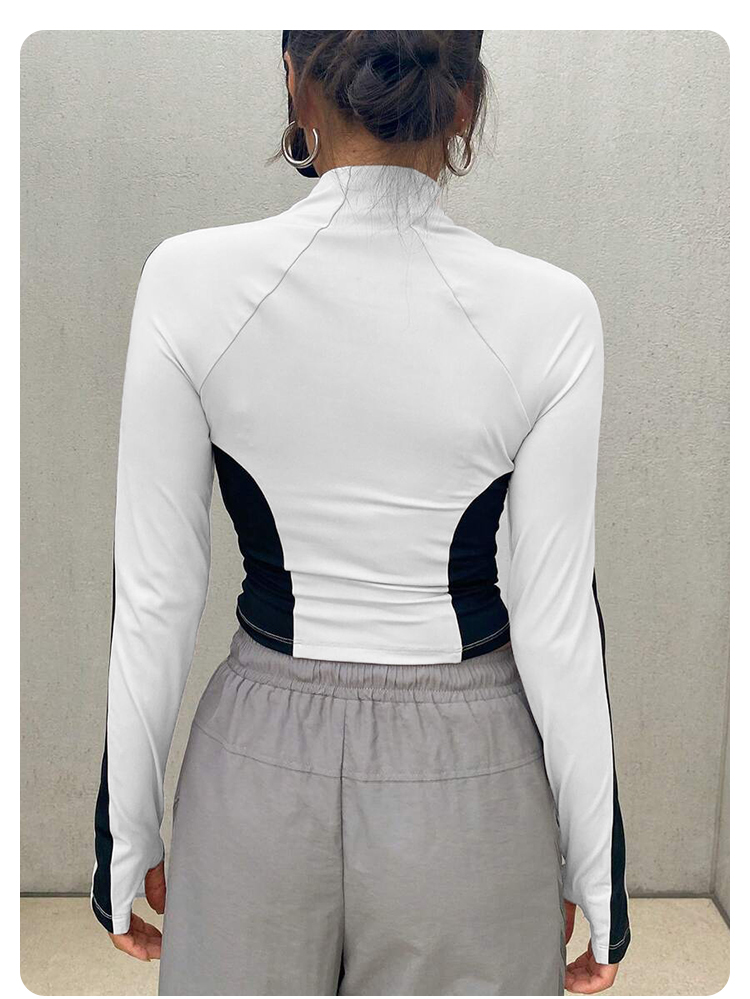 ヨガ服スタンドアップカラージャケットアウトドアスポーツ長袖女 - Women Shoes Zipper のレビューと価格