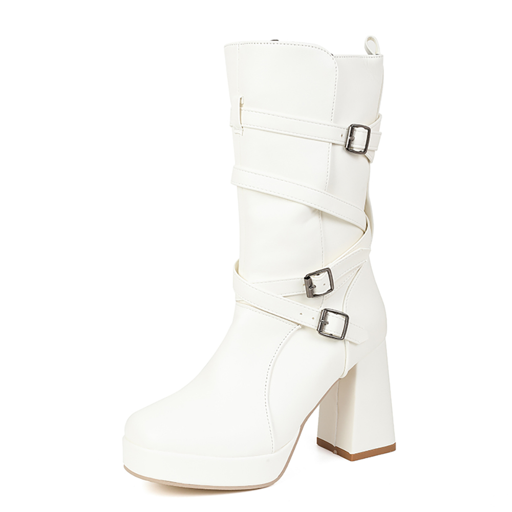 2026年冬用快適レディースミッドカーフブーツ、プラットフォ - Women'S Shoes In Size 12 のレビューと価格