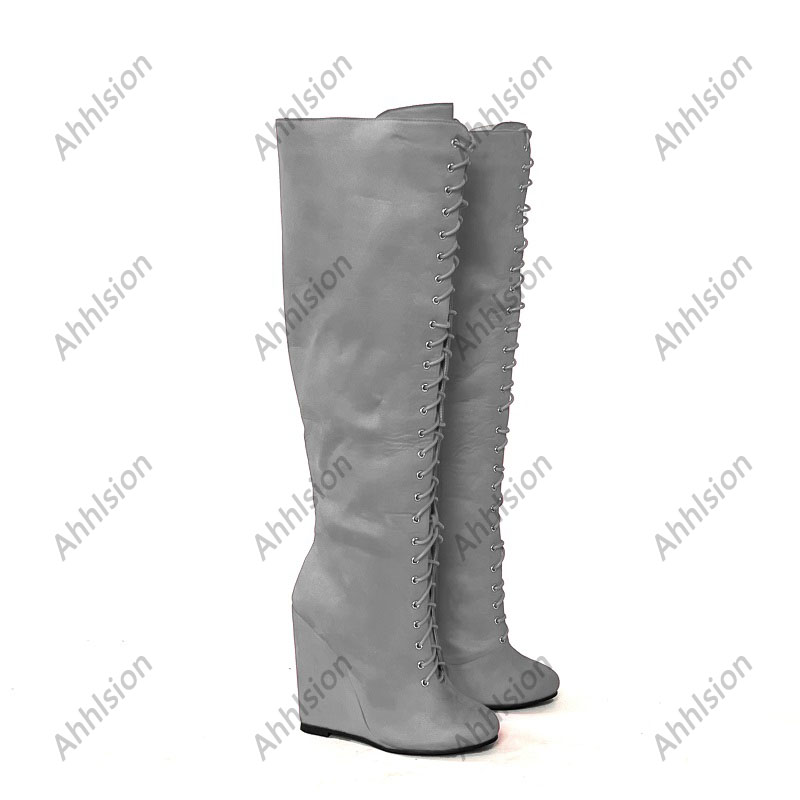 アーリオン新作 レディース ウィンター ニーブーツ フェイク - Zip Up Boots Short のレビューと価格