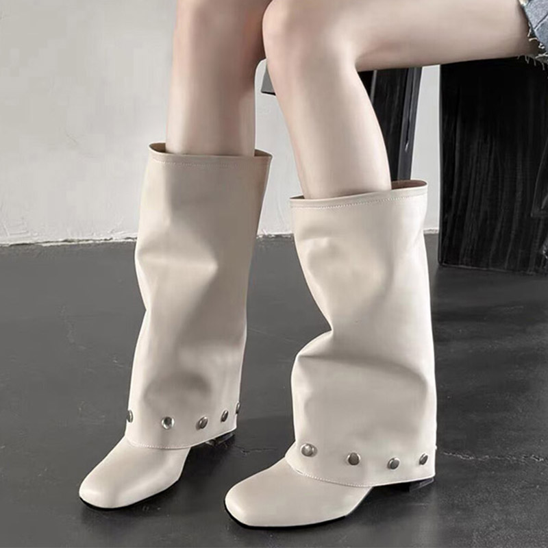新作レディースニーハイヒールブーツ、チャンキーヒールシューズ - Women'S Shoes In Size 12 のレビューと価格