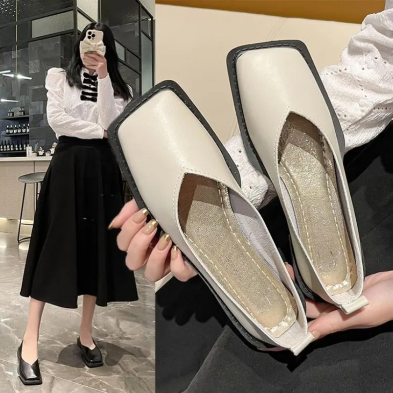 ローマ風レディースローヒールパンプス、女性用フラットシューズ - Women'S Shoes For Fall のレビューと価格