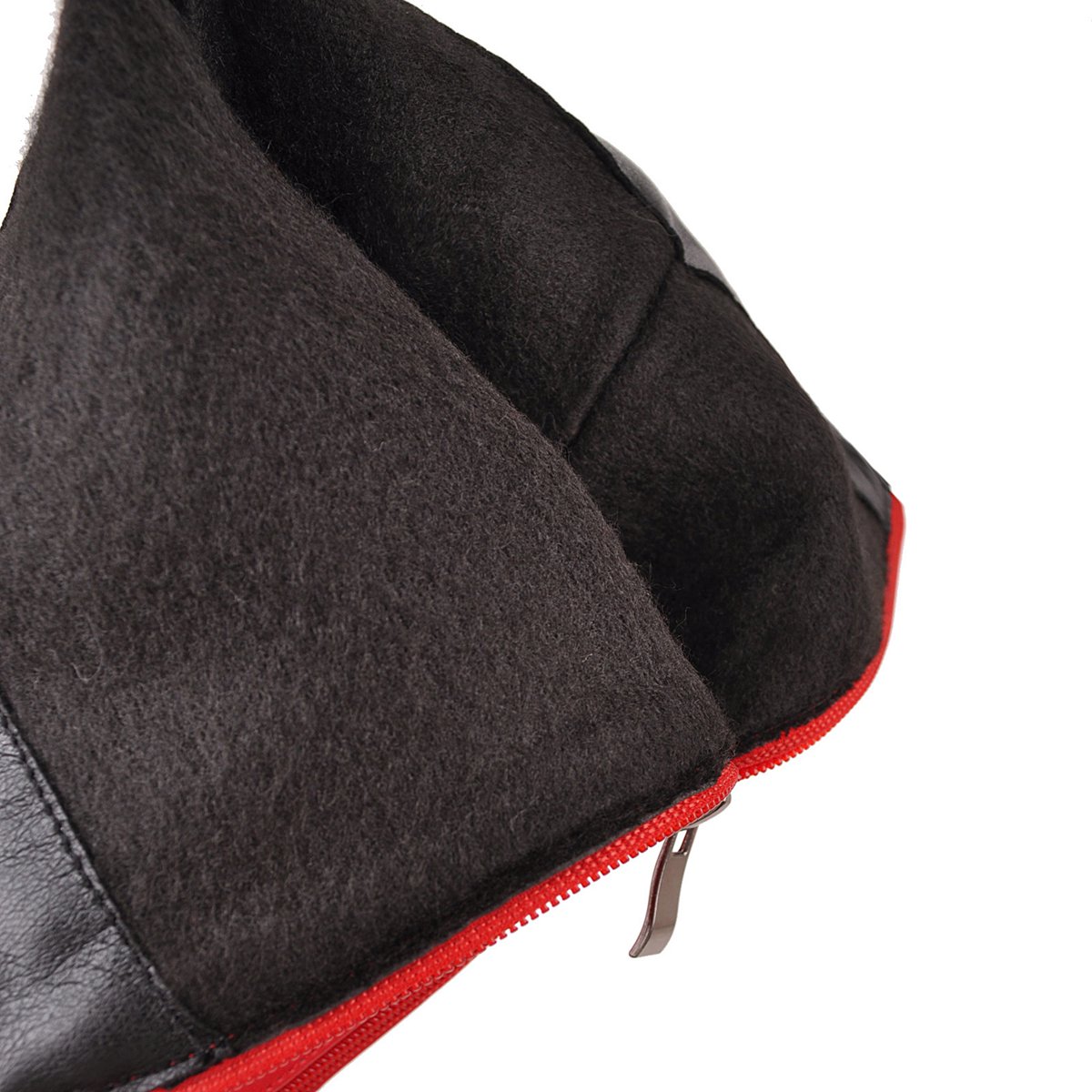女性用レースアッププラットフォームニーハイブーツ、赤、黒、ス - Zip Up Boots Short のレビューと価格