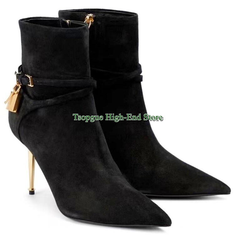 ホワイト ポインテッド プリーツ レースアップ ハイヒール  - Pointed Toe Flat のレビューと価格