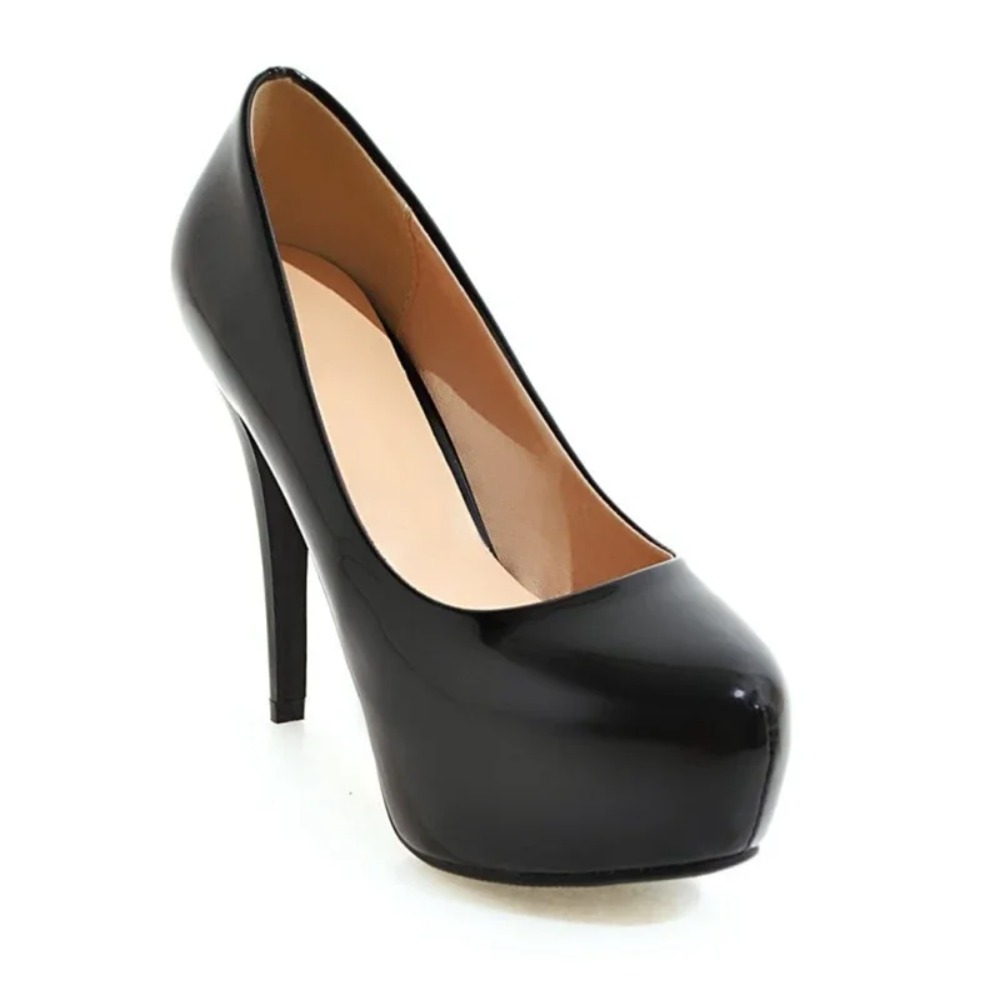 レディースシューズ パテントレザー ラウンドトゥ ブラック  - Women Shoes Jd のレビューと価格