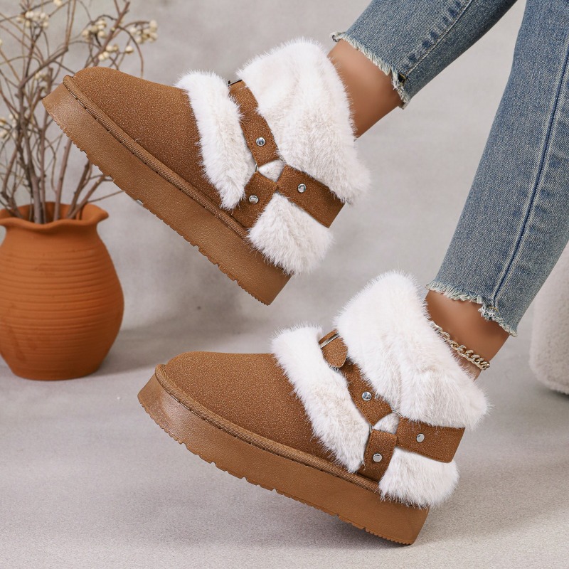 プラッシュスノーブーツ レディース 2026秋冬新作 プラッ - Women'S Shoes In Size 12 のレビューと価格
