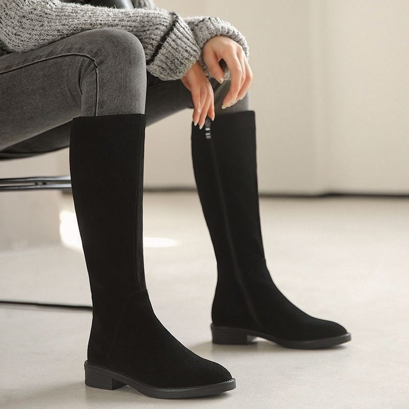 女性の冬用暖かいクールシューズグリルソリッドブーツレディース - Pointed Toe Flat のレビューと価格