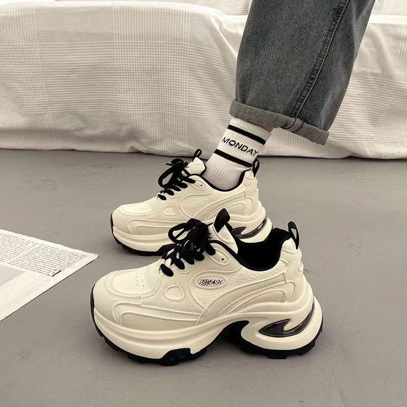 レトロ防水香港風厚底おしゃれダッドシューズ レディース 20 - Women Shoes Hong Kong のレビューと価格