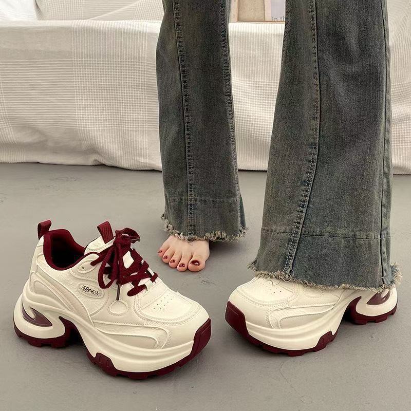 レトロ防水香港風厚底おしゃれダッドシューズ レディース 20 - Women Shoes Hong Kong のレビューと価格