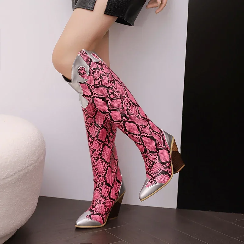 女性用膝丈カウボーイブーツ,先のとがったつま先,ロング,ウェ - Zip Up Boots Short のレビューと価格