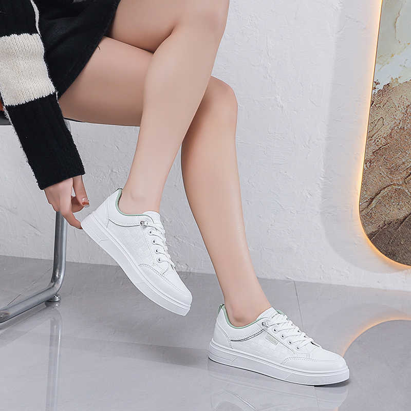 秋の厚底スニーカー ホワイト トレーニングシューズ レディー - Women Shoes Name のレビューと価格