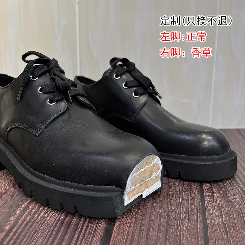 ケーキ厚底ダービーシューズ ブラックレザーシューズ 2026 - Women'S Shoes Loafers Black のレビューと価格