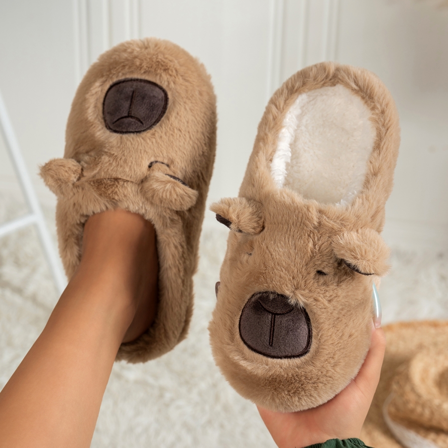 女性用漫画スリッパ 可愛いカピバラ柄 室内用ソフトソール 通 - Women'S Shoes For Fall のレビューと価格